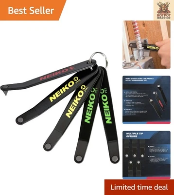 Portable Ultra Low Profile Offset Screwdriver Set - 5-Piece for Home Appliances - Image 1 of 4