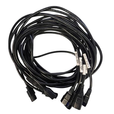 Cisco 37-0833-02  Kaltgeräteverlängerung Verlängerungskabel  C13 auf C14  2,8 m - Bild 1 von 4