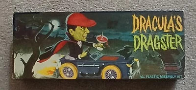 1964 Aurora DRACULA'S DRAGSTER IN BOX - Unbuilt With Directions - Image 1 of 4