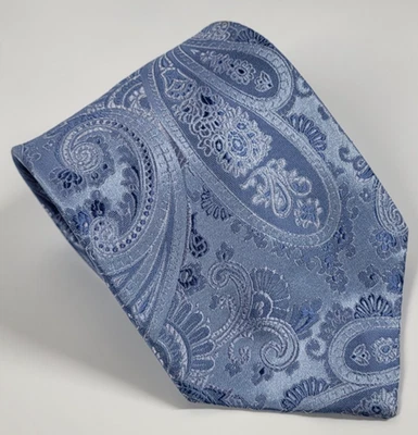 Corbata de seda azul cachemira floral para hombre Club Room 57 x 3,75 Foto 1 de 4