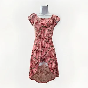 Girls Romper Dress Floral Size 10/12 - Picture 1 of 8