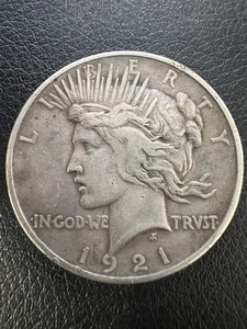1921 High Relief Peace Dollar - Picture 1 of 4