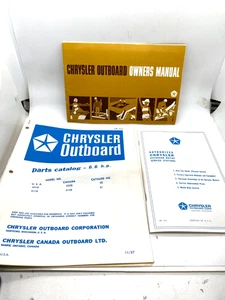 1 lot of 1967 Chrysler Outboard Motor Booklets and Information - Picture 1 of 9