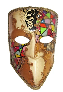 CASANOVA - HECHO A MANO EN ITALIA.   ICÓNICO, PAPEL MACHÉ, MOSAICO MULTICOLOR. - Imagen 1 de 3