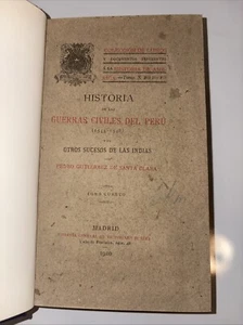 HISTORIA DE LAS GUERRAS CIVILES DEL PERÚ (1544-1548) 1910 - Bild 1 von 4
