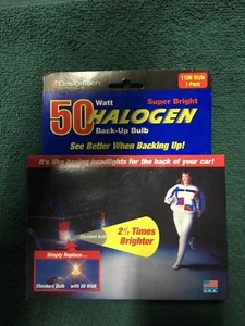 ¡NUEVO! Bombilla de respaldo súper brillante Design Tech 50 vatios halógena estilo 1156 paquete de 1 - Imagen 1 de 4