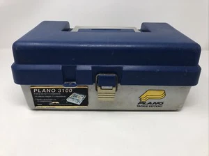 Vintage Plano 3100 Fishing Tackle Box, Loaded, Fishing Tackle And Lures Lot - Picture 1 of 10