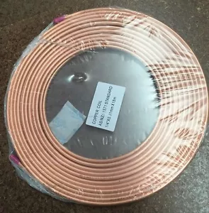 * copper pancake coil 1/4" x 18M roll,air conditioning pipe tube - Picture 1 of 5