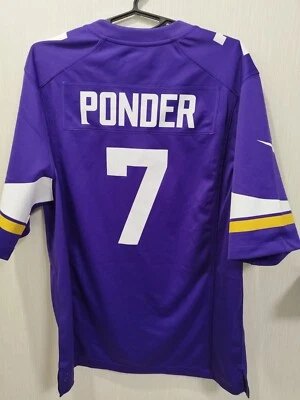 Sz M adult Minnesota Vikings NFL football jersey Christian Ponder shirt - Image 1 of 4