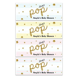 BANNERS PERSONALIZADOS BABY SHOWER NOMBRE MAMÁ MADRE LISTOS PARA ESTALLAR REVELACIÓN DE GÉNERO - Imagen 1 de 5