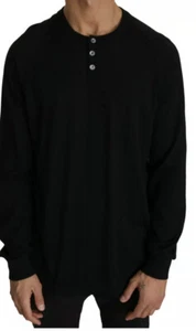 $1200 DOLCE & GABBANA Sweater Black Cashmere Music Print Pullover IT48 - Picture 1 of 7