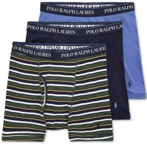 3 Polo Ralph Lauren Boxer Briefs 3 Pack Classic Cotton Underwear SALE !!! - Picture 1 of 12