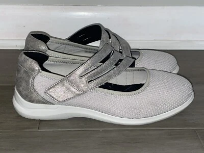 Aravon Mary Jane Pewter 女式 9.5 码鞋 — 第 1/4 张图片