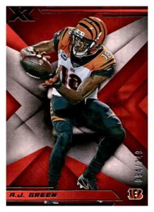 2019 Panini XR Red A.J. Green  SN249 62 - Picture 1 of 2