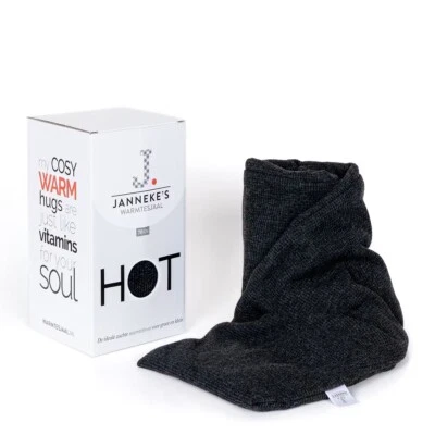 Black Marl Jersey UNSCENTED Warming Scarf - Wheat Bag - Heat Pack - Body Wrap - Image 1 of 4