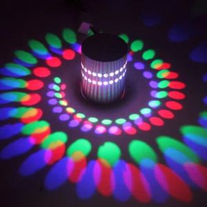 3W Perforated Spiral Hole RGB Wall Light LED KTV Bar Decoration Colored Light - Picture 1 of 18