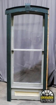 Janela recuperada, 97"A x 40,5"W, vitrine vitoriana recuperada, arqueada - Imagem 1 de 4