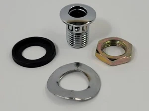 Yamaha Drum Air Vent Grommet Chrome with Gasket - Original Factory Air Vent - Picture 1 of 5