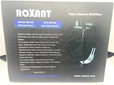 ROXANT PRO Video Camera Stabilizer GoPro, Canon, Nikon, Sony, DSLR cameras - Image 1 of 4
