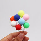 8 Stck. Puppenhaus 1:12 Maßstab Miniatur bunte Ballons Spielplatz Spielzeug Zubehör