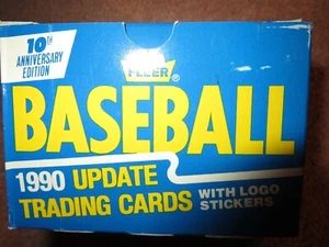 1990 Fleer Update Baseball with 22 logo stickers and 132 cards - Picture 1 of 1