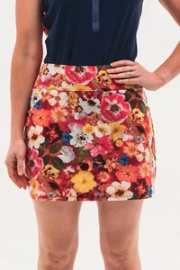 NWT WOMEN'S FORAY GOLF SKORT XL, Pressed Floral $160 Skirt Tennis - Picture 1 of 3