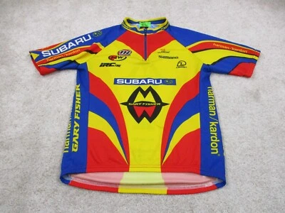 Camiseta masculina De Marchi Subaru ciclismo grande Gary Fisher pulôver com zíper ciclismo Itália - Imagem 1 de 4