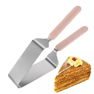 Triangular Stainless Steel Cake Slicer Cutter With Handle Wedding Cake Separator - Picture 1 of 12
