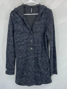 Kuhl Women Isla Sweater Jacket Gray Long Length Button Front Stretch L Large - Picture 1 of 8
