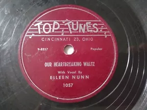 Eileen Nunn & Art Rouse Trio FAIR Grade 78RPM Cincinnati Top Tunes Record 1954 - Picture 1 of 3