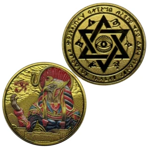 Ancient Egyptian Pharaoh, Eye of The Sun God, Lucky Coin - Picture 1 of 8
