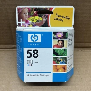 Genuine OEM HP 58 (Photo) Ink Cartridges HP58 NEW Sealed In Box Expired 2006 - Picture 1 of 4
