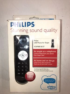 Philips VOIP0801B/37 USB Phone for Skype  - Image 1 of 4