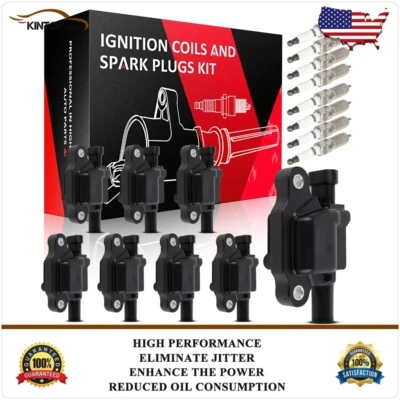 Square Ignition Coils & Spark Plugs Kit For Chevrolet Suburban 2015-2019 5.3L - Image 1 of 4
