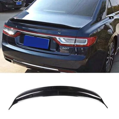 For 17-2021 Lincoln Continental ABS Gloss Black Rear Spoiler Tail Trunk Lip Wing - Image 1 of 4