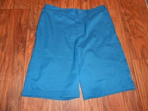 Under Armour boys golf shorts size 14 MINT cond teal - Picture 1 of 4