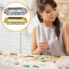 100 Pcs Diy Jewelry Clasps Bracelet Accessories Three-Hole Rhombus Spacer Beads