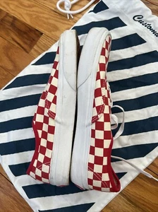 Rot-weiß karierte Vans mit Schnürsenkeln - M Größe 5,5, W Größe 7 - Bild 1 von 5