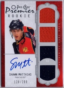2008-09 OPC Premier Auto Jersey RC #58 Shawn Matthias 128/299 *S3529 - Picture 1 of 1