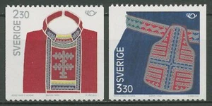 Suecia 1989 NORDEN Volkstrachten Laponia-Tracht 1537/38 sin usar - Imagen 1 de 1