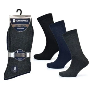 Mens Tom Franks 3 Pack Diabetic Socks SK632 - Picture 1 of 8