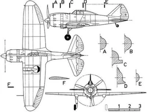 Reggiane Re 2002 Ariete - Blueprint Magnet - Picture 1 of 5