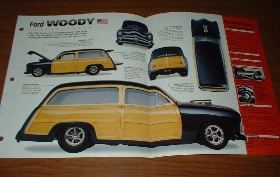 1950 Ford Country Squire Woody Original Imp Brochure 50 Custom Station Wagon - Image 1 of 1