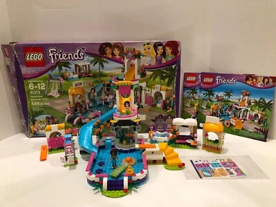 Lego Friends Heartlake Piscina de Verano 41313, Juego Completo con Caja Foto 1 de 4