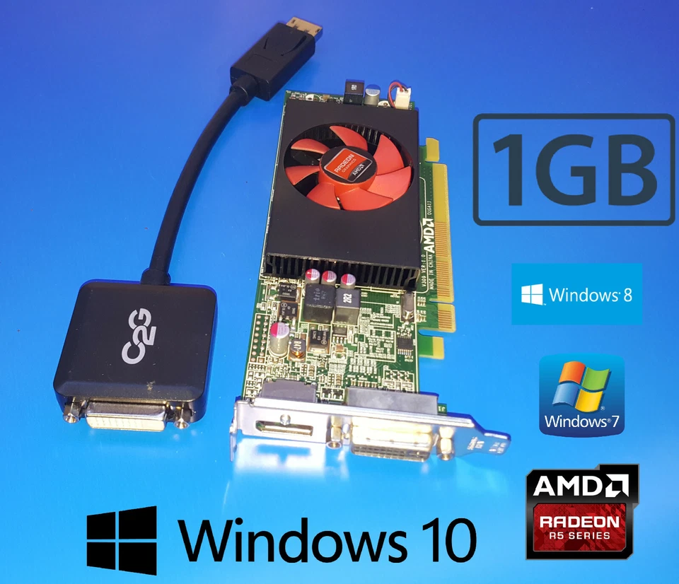 HP Compaq SFF dc7100 dc7600 dc7700 dc7800 dc7900 Dual DVI Video Graphics Card - Image 1 of 1