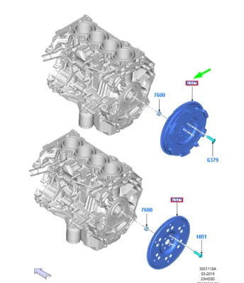 FORD MUSTANG MK6 Flywheel Assy 5273260 NEW GENUINE - Image 1 of 2