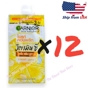 Garnier Skin Naturals Bright Complete Vitamin C Serum Cream SPF30 - 7ml pack 12 - Picture 1 of 2