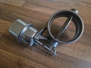 3" 76mm OPEN Exhaust Control Valve Set Vacuum Actuator Boost Stainless Butterfl - Picture 1 of 4