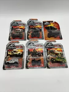 Matchbox Jurassic World Veicoli Die Cast Scala 1:64 Lotto di 6 Nuovi - Foto 1 di 6
