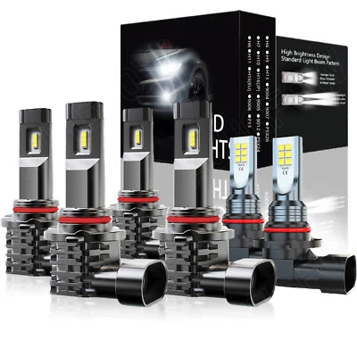 For Jeep Commander Limited Sport Utility 2006-2010 LED Headlight Fog Light Bulbs - Imagen 1 de 4